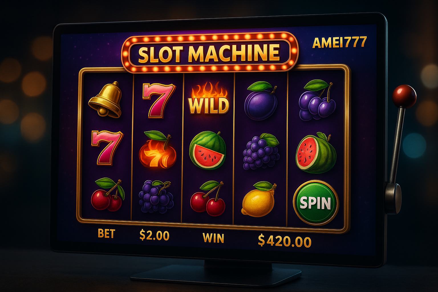 Jogos de Slot no Casino Online AMEI777